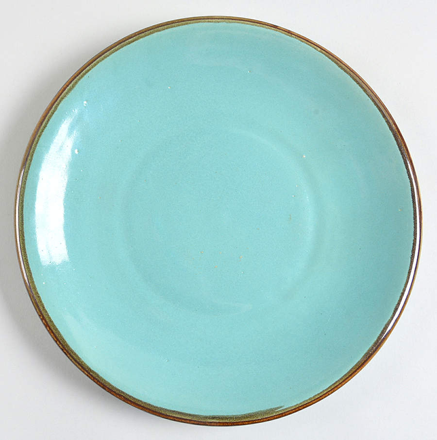 Country Fare (Ribbed Back, Unglazed Ring) Coupe Dinner Plate by Carbone-1
