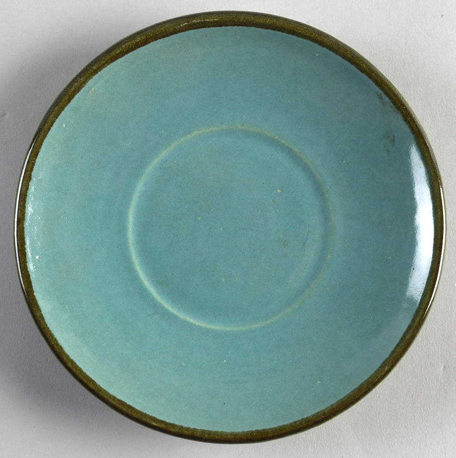 Country Fare (Ribbed Back, Unglazed Ring) Saucer for Oversized Cup by Carbone-1