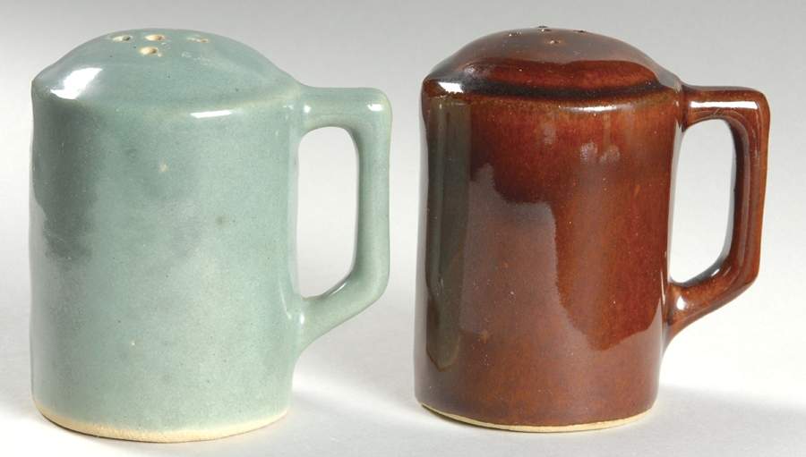 Country Fare (Ribbed Back, Unglazed Ring) Salt & Pepper Set by Carbone-1