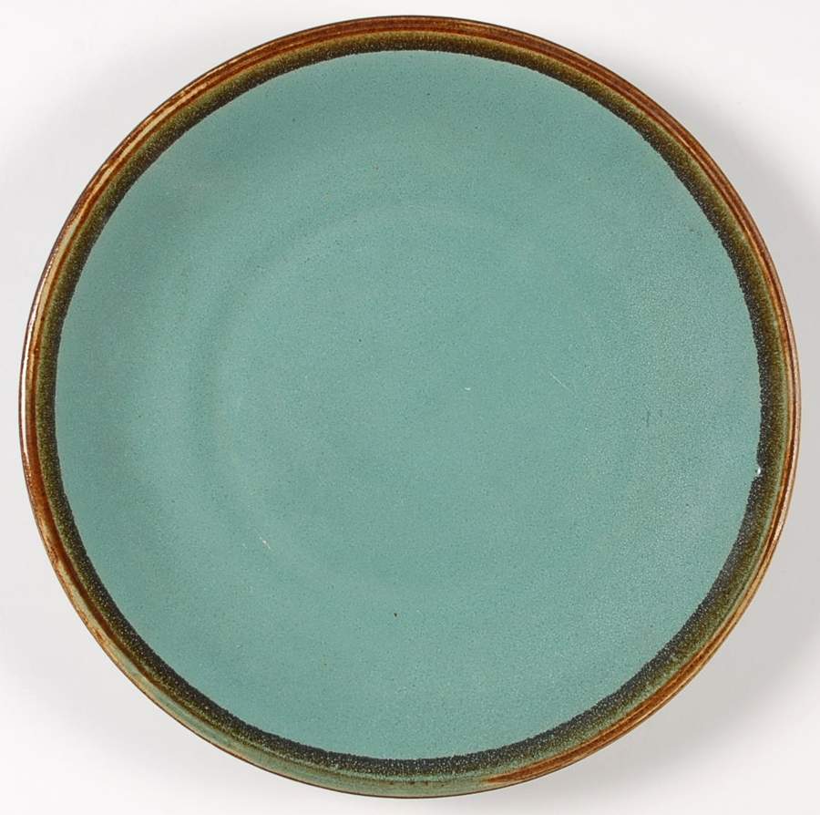Country Fare (Ribbed Back, Unglazed Ring) Luncheon Plate by Carbone-1