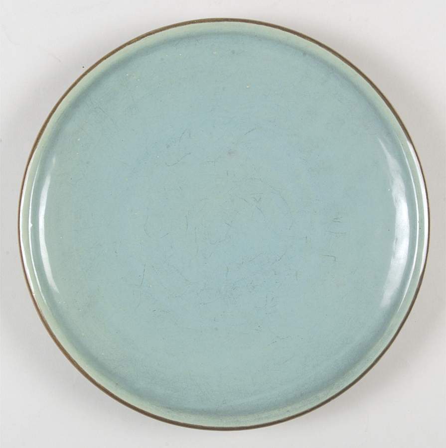 Country Fare (Ribbed Back, Unglazed Ring) Dinner Plate by Carbone-1