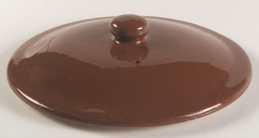 Country Fare (Ribbed Back, Unglazed Ring) Lid for 2 Qt Round Covered Casserole by Carbone-1