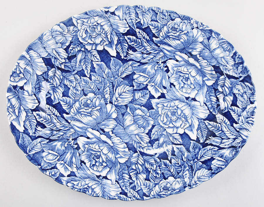 Bermuda Blue 14" Oval Serving Platter by Churchill-1