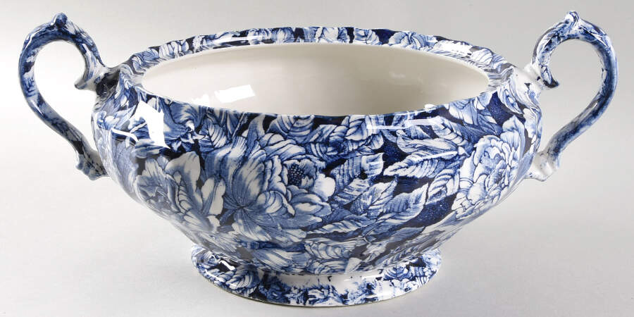 Bermuda Blue Tureen No Lid by Churchill-1