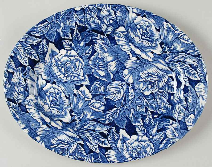 Bermuda Blue 12" Oval Serving Platter by Churchill-1