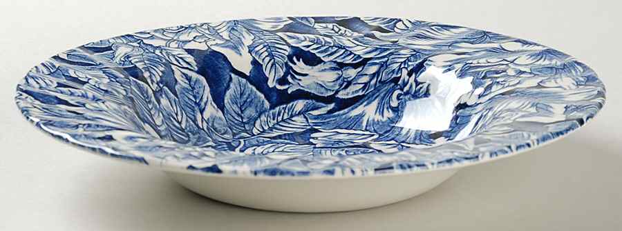 Bermuda Blue Rim Soup Bowl by Churchill-1