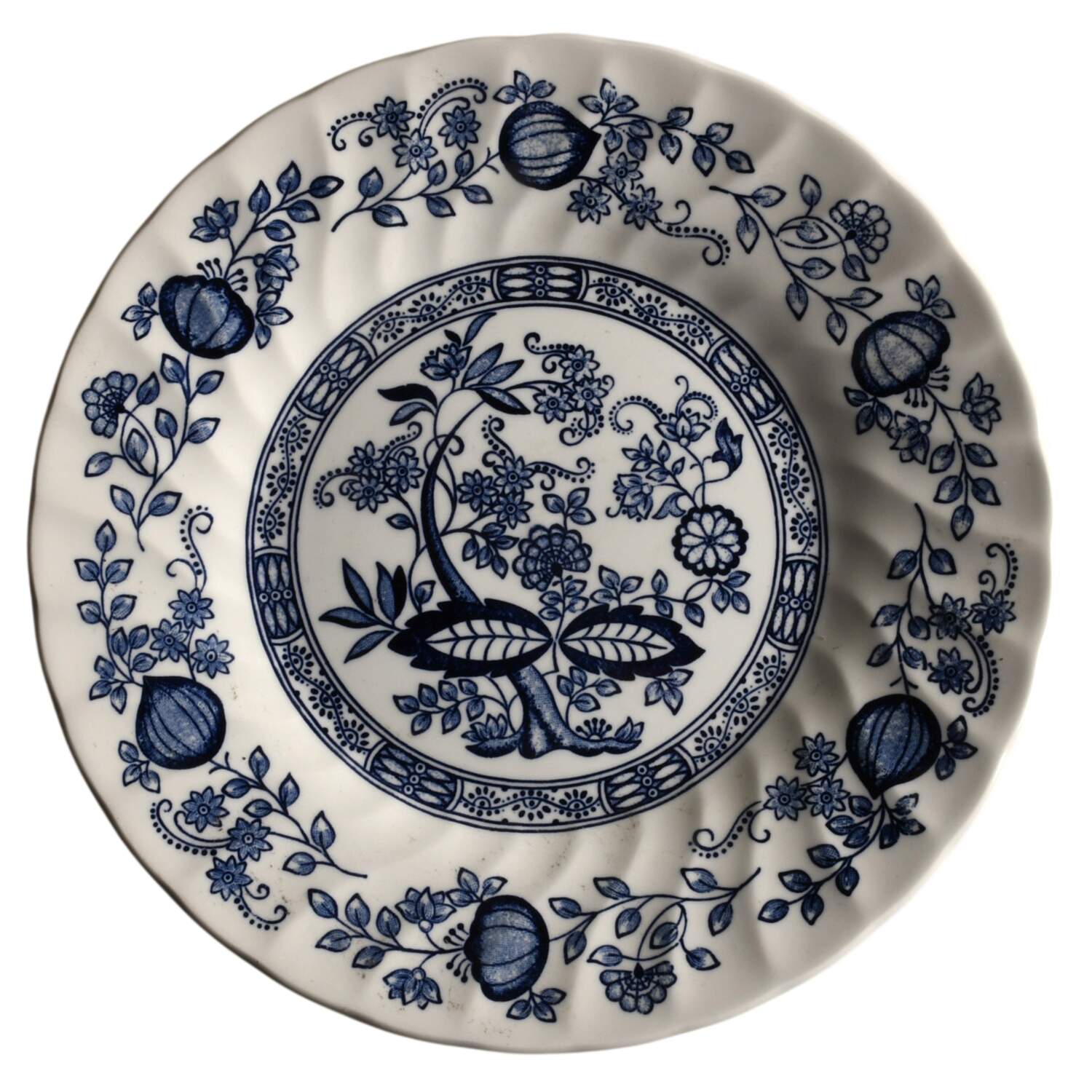 Blue Onion (Scalloped) Salad Plate by Churchill-1