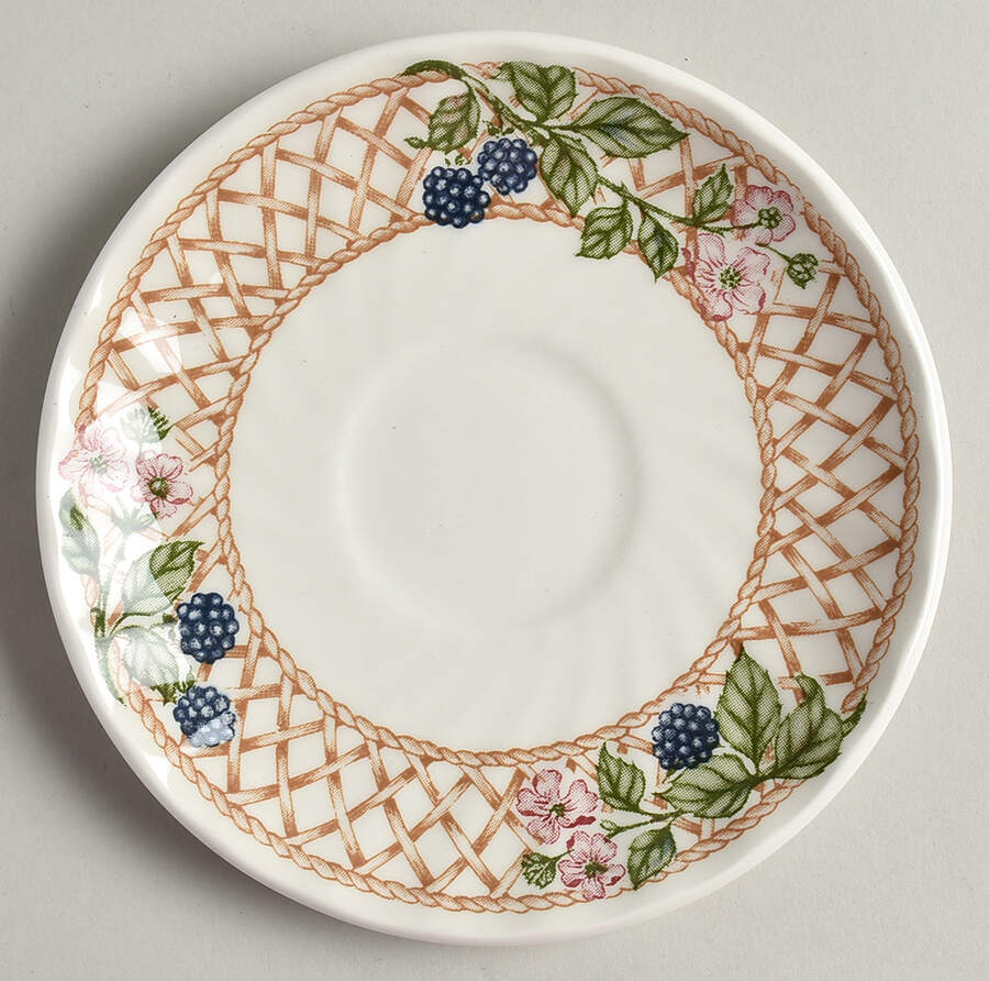 Blackberry Trellis Saucer by Churchill-1