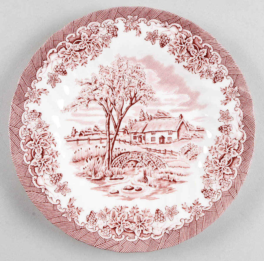 The Brook Pink (Made in England) Salad Plate by Churchill-1