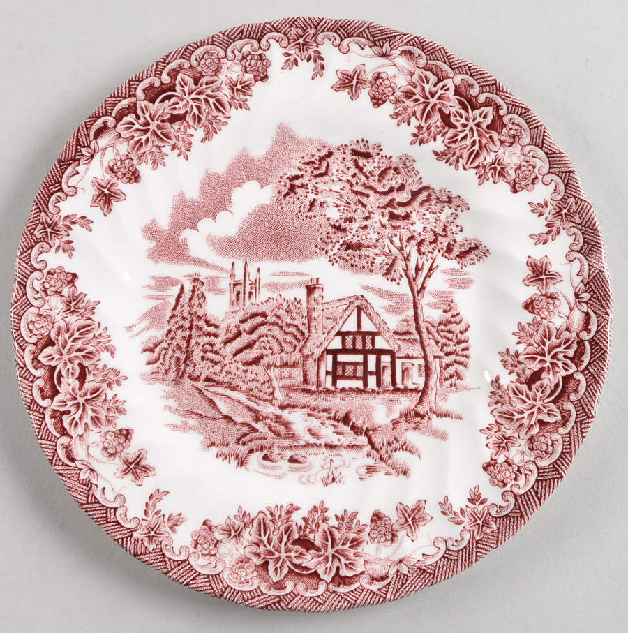 The Brook Pink (Made in England) Bread & Butter Plate by Churchill-1