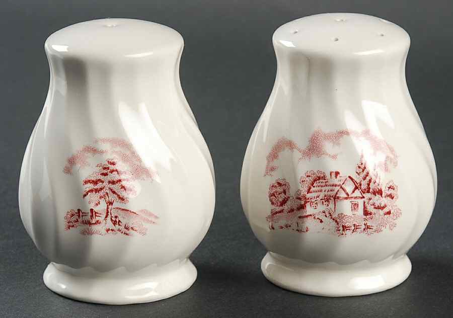 The Brook Pink (Made in England) Salt & Pepper Set by Churchill-1