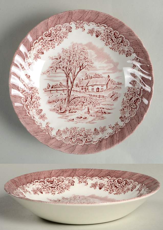 The Brook Pink (Made in England) Coupe Soup Bowl by Churchill-1