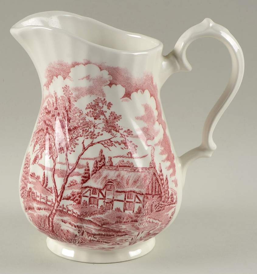 The Brook Pink (Made in England) 24 Oz Milk Jug by Churchill-1