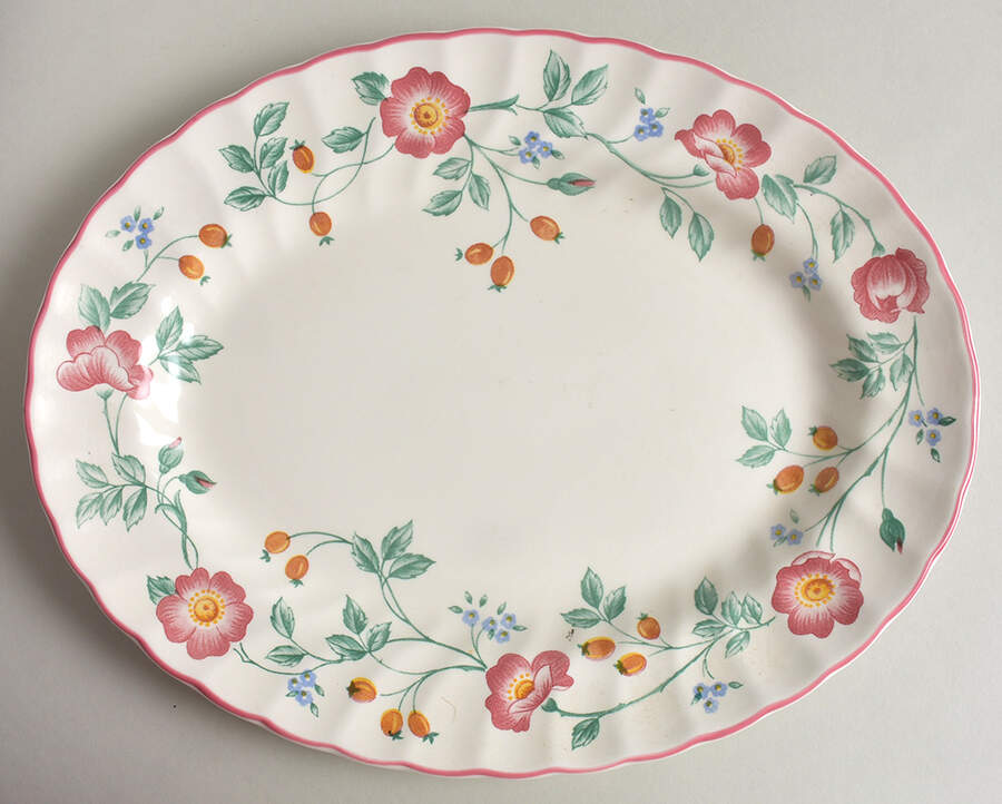 Briar Rose 12" Oval Serving Platter by Churchill-1