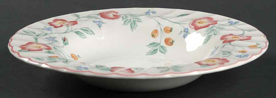 Briar Rose Rim Soup Bowl by Churchill-1