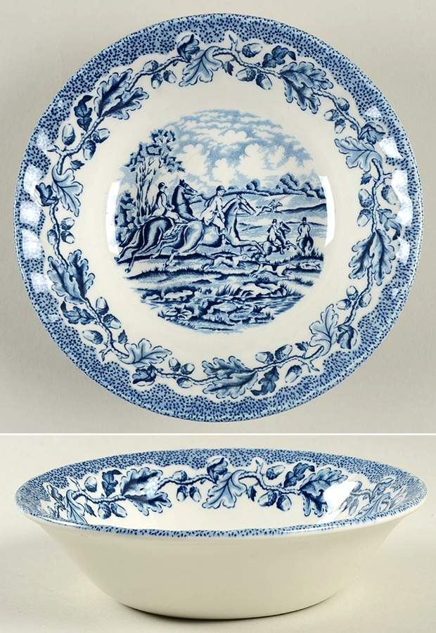 Country Life Blue Coupe Cereal Bowl by Churchill-1