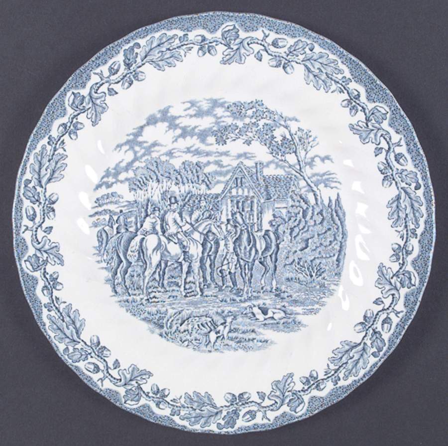Country Life Blue Dinner Plate by Churchill-1
