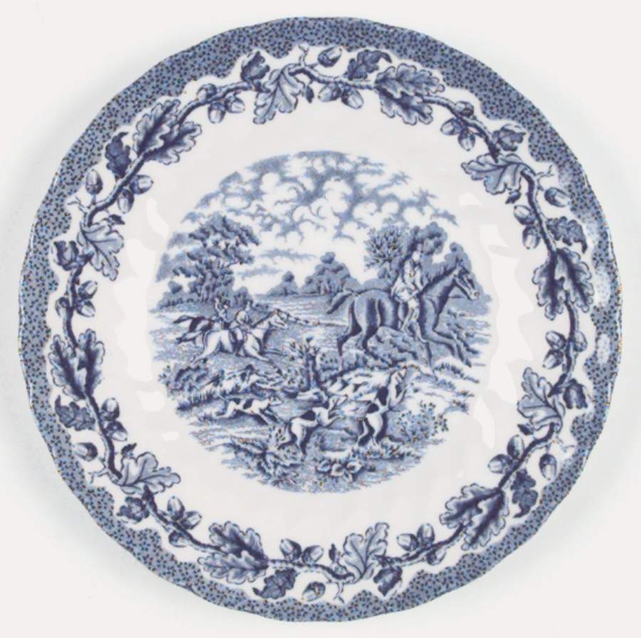 Country Life Blue Bread & Butter Plate by Churchill-1