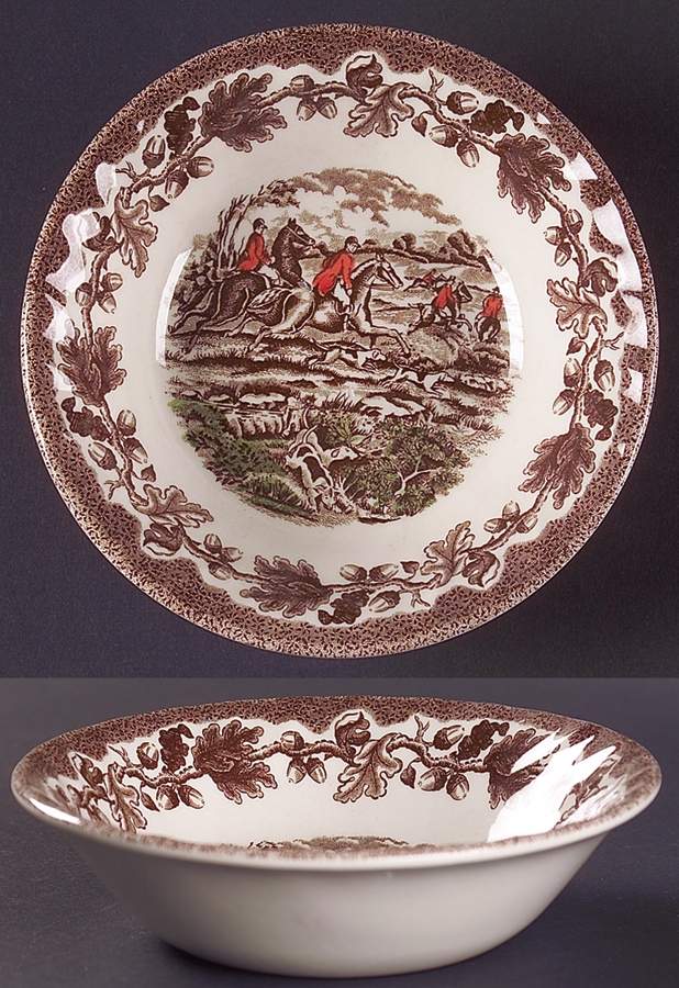 Country Life Brown Multicolor Coupe Cereal Bowl by Churchill-1
