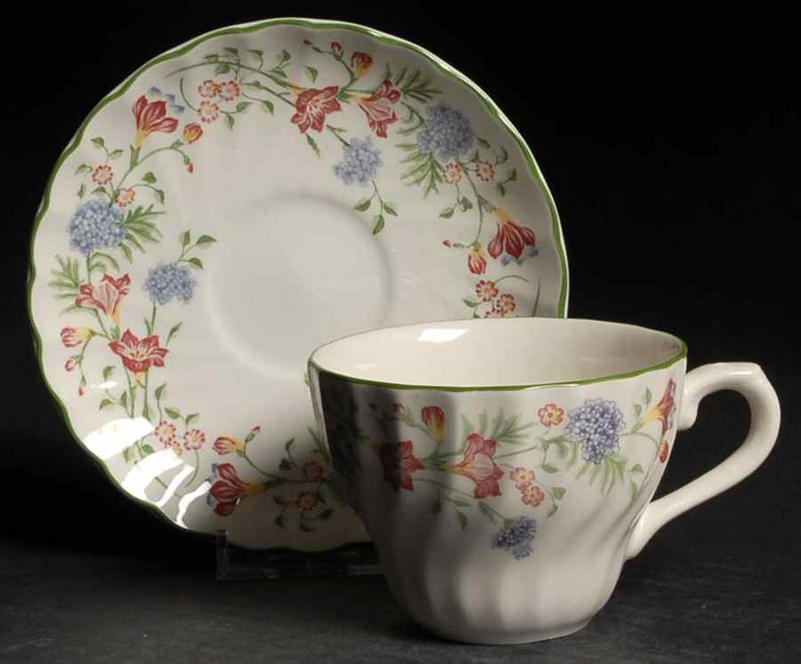 Emily Flat Cup & Saucer Set by Churchill-1