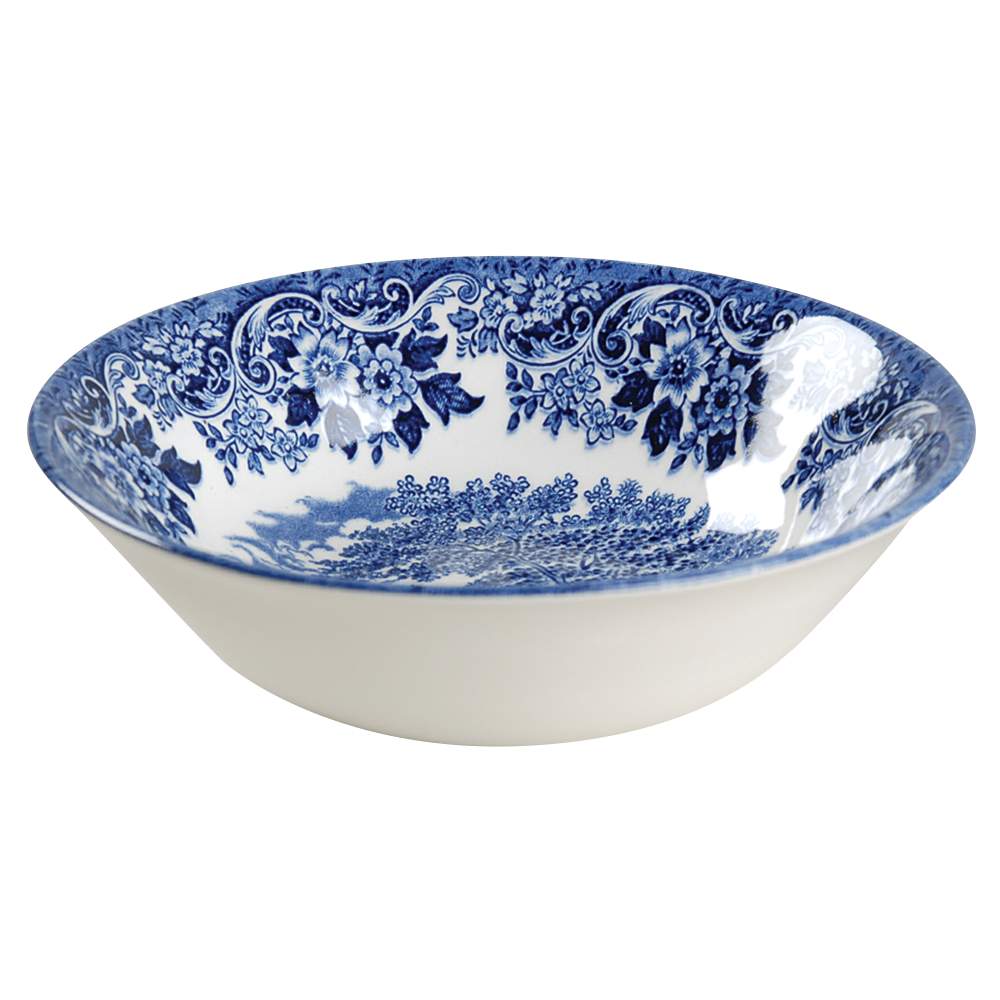 English Scene Blue Coupe Cereal Bowl by Churchill-1