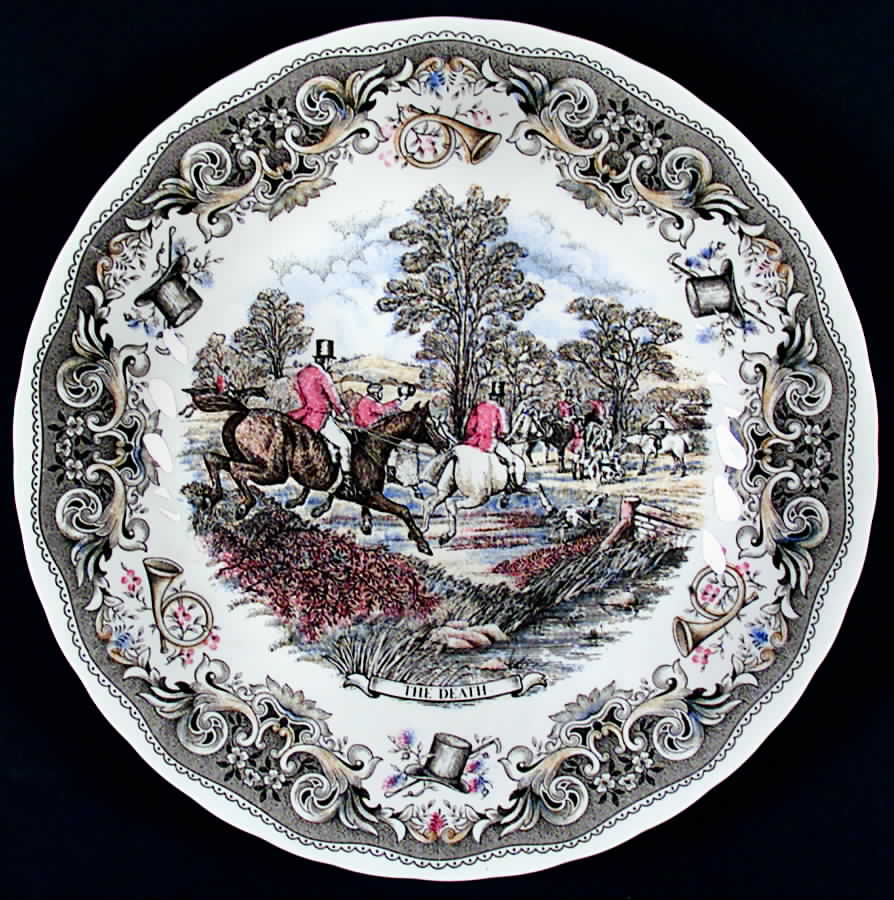 Herrings Hunt Brown Multicolor Dinner Plate by Churchill-1