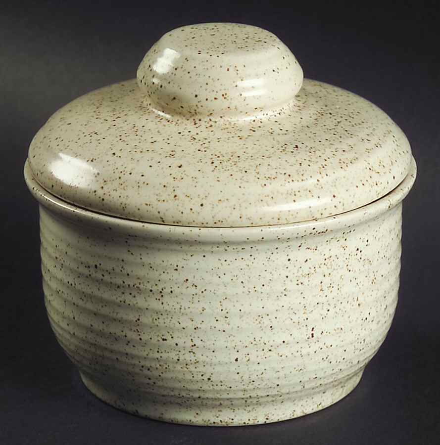 Homespun Sugar Bowl & Lid by Churchill-1