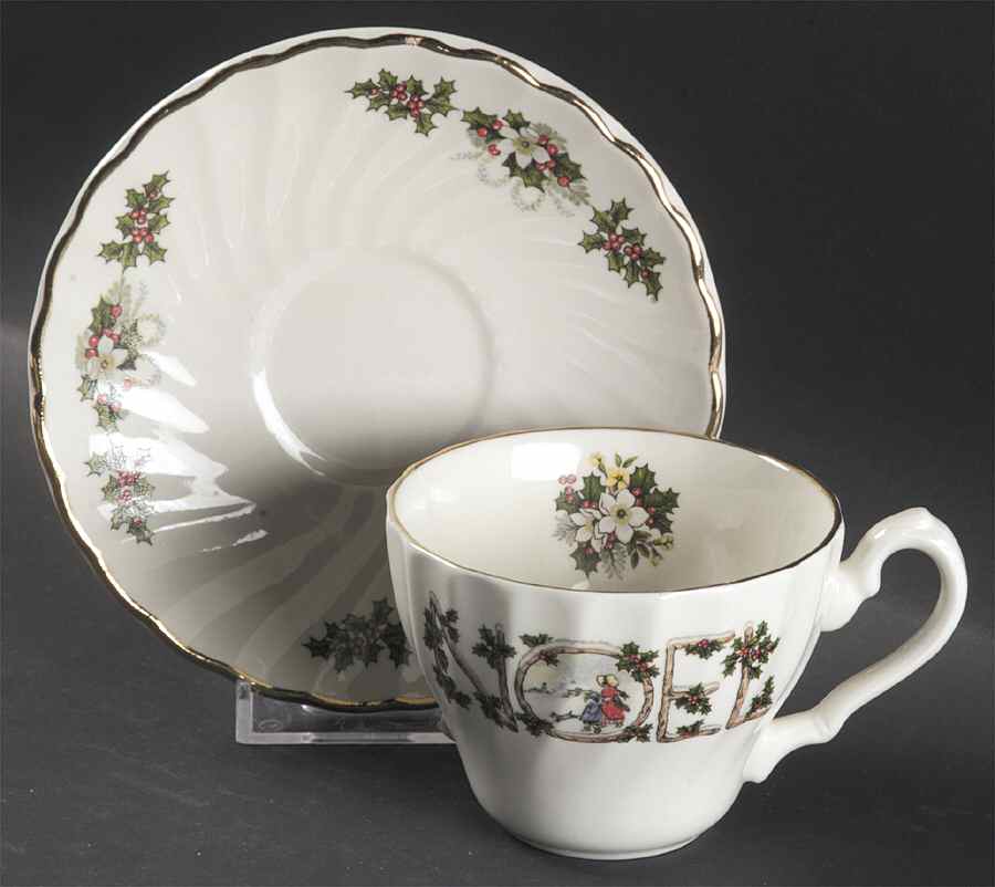 Noel Flat Cup & Saucer Set by Churchill-1