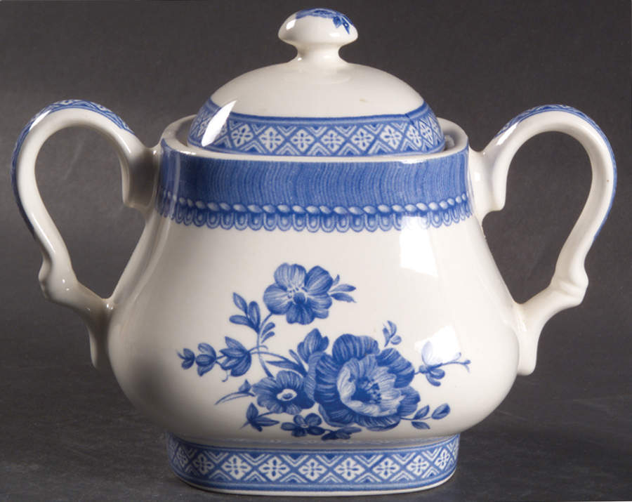 Out of The Blue Sugar Bowl & Lid by Churchill-1