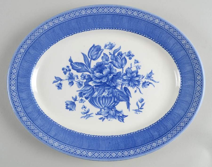 Out of The Blue 12" Oval Serving Platter by Churchill-1