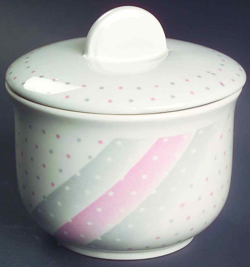 Pink Shades Sugar Bowl & Lid by Churchill-1