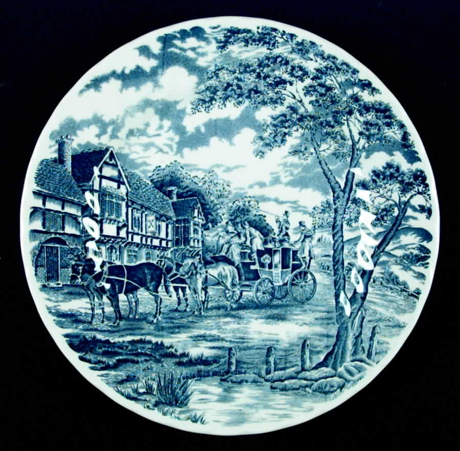 Royal Mail Blue (Made in England) Dinner Plate by Churchill-1