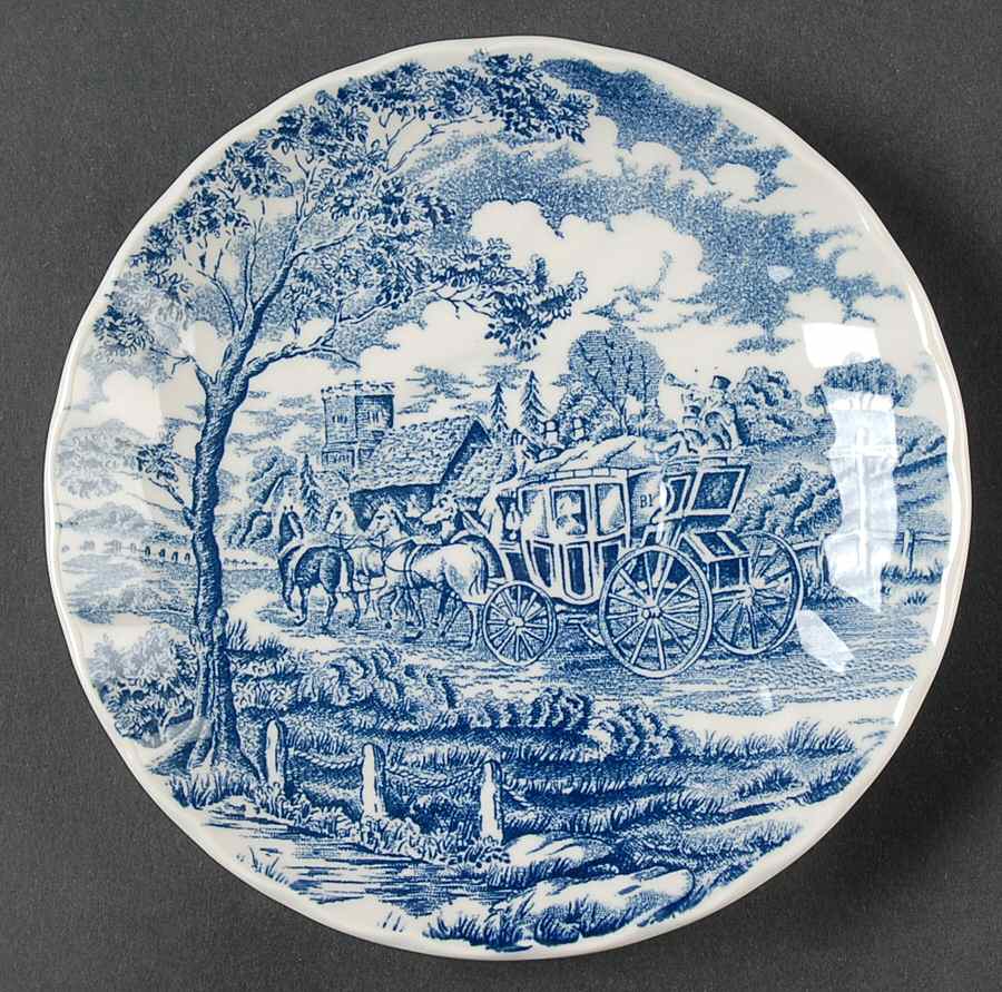 Royal Mail Blue (Made in England) Saucer by Churchill-1