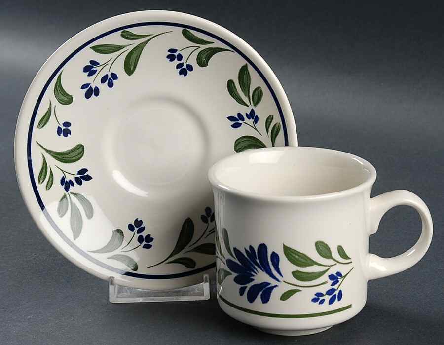 Salzburg Flat Cup & Saucer Set by Churchill-1