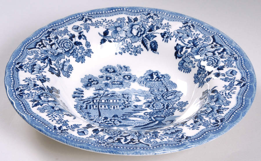 Tonquin Blue Rim Soup Bowl by Churchill-1