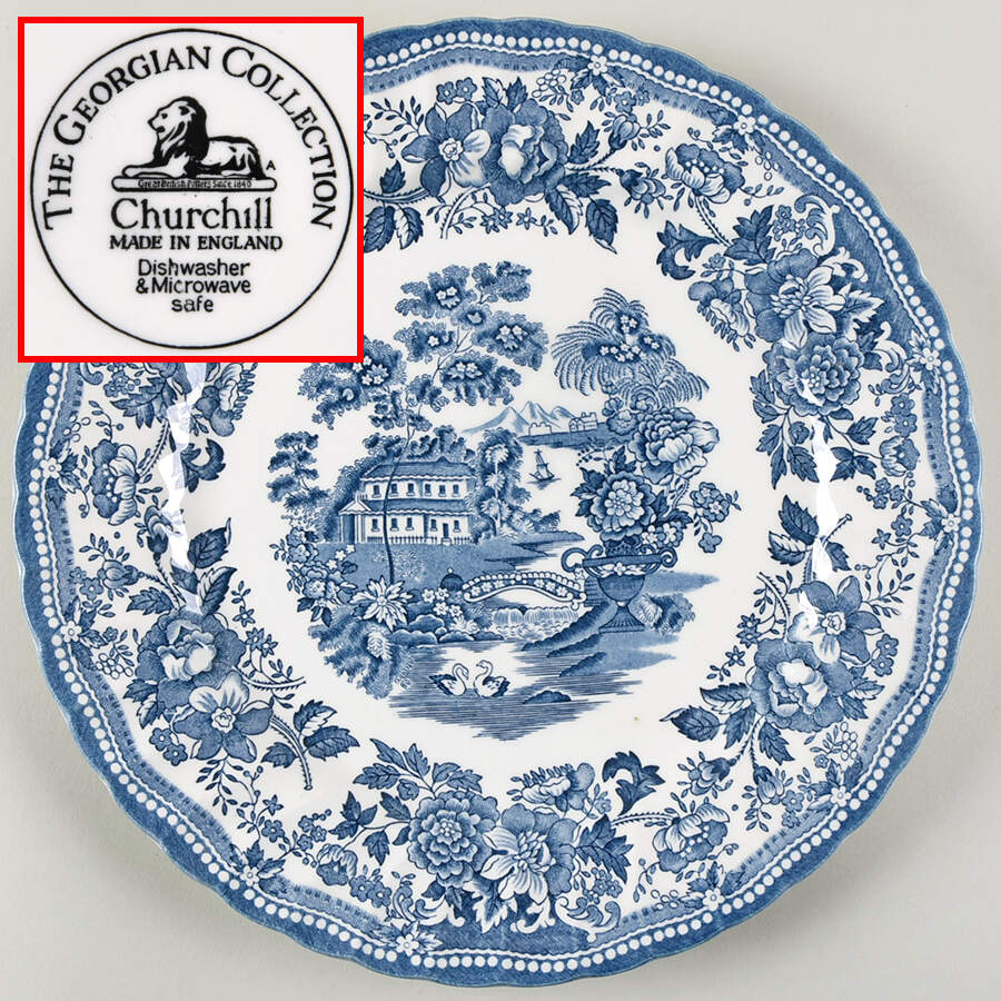 Tonquin Blue 11" Chop Plate (Round Platter) by Churchill-1