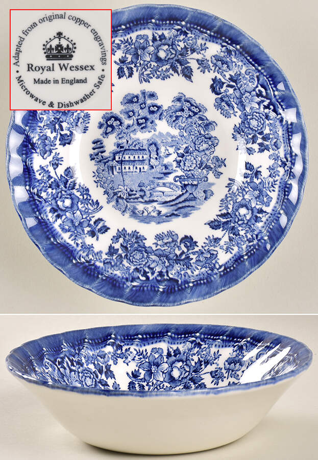 Tonquin Blue Coupe Cereal Bowl by Churchill-1
