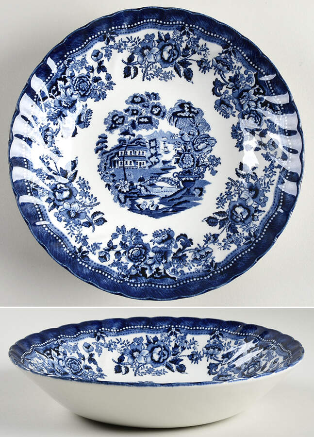 Tonquin Blue 8" Soup/Pasta Bowl by Churchill-1