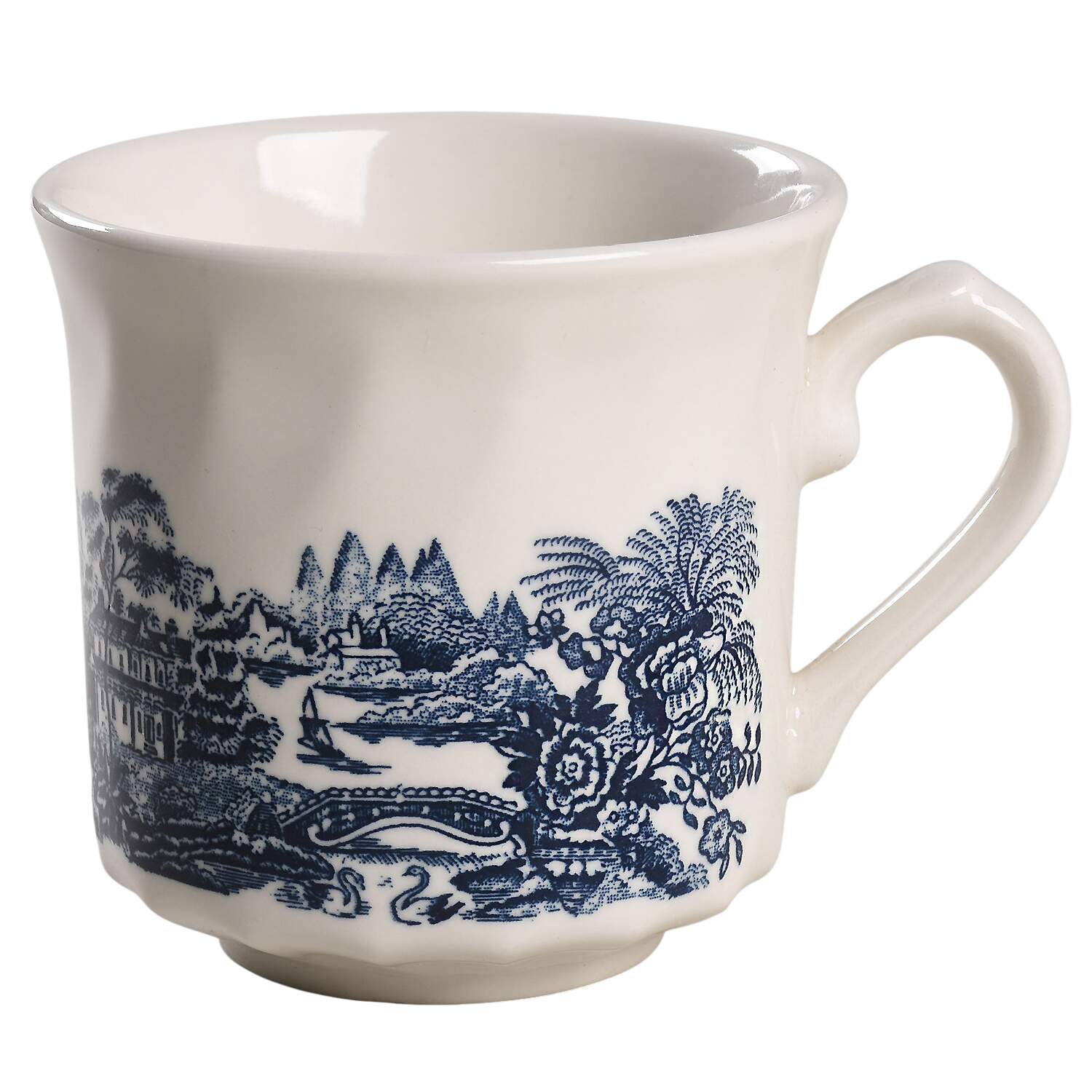 Tonquin Blue Large Flat Cup by Churchill-1