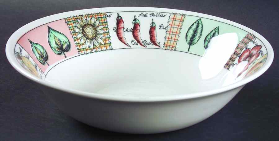 Vegetable Patch 9" Round Vegetable Bowl by Churchill-1