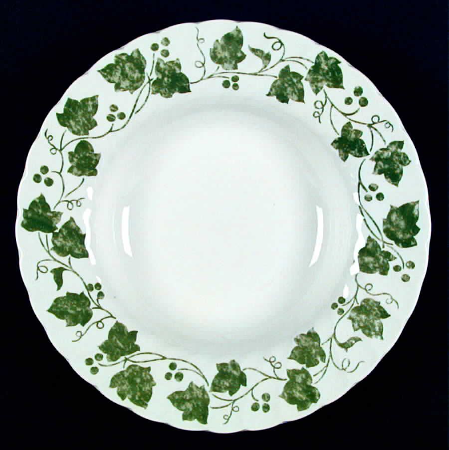 Verdigris Rim Soup Bowl by Churchill-1