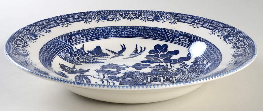 Willow Blue (Georgian Shape) 11" Pasta Serving Bowl by Churchill-1