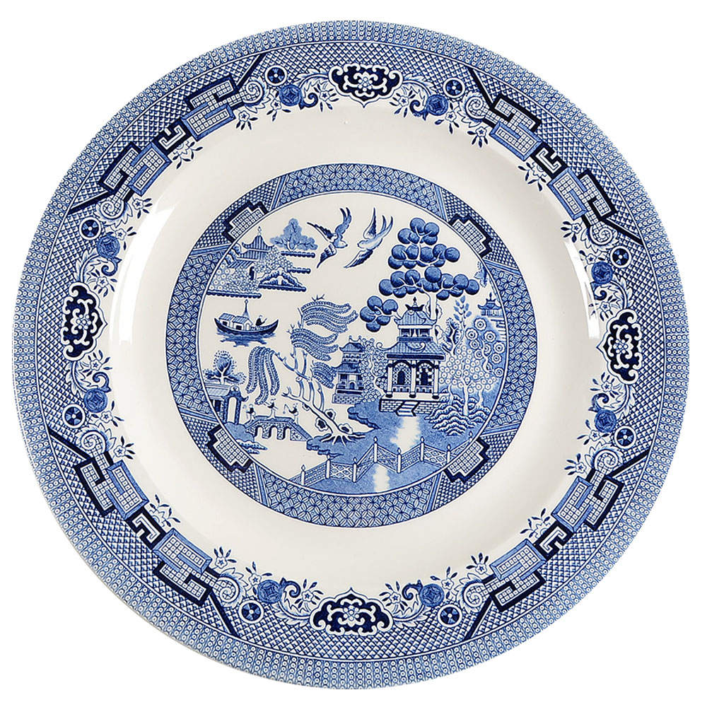 Willow Blue (Georgian Shape) 12" Chop Plate (Round Platter) by Churchill-1
