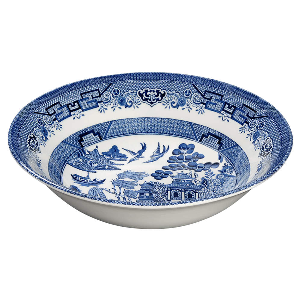 Willow Blue (Georgian Shape) 9" Round Vegetable Bowl by Churchill-1