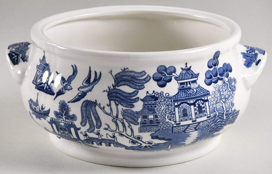 Willow Blue (Georgian Shape) Round Vegetable No Lid by Churchill-1
