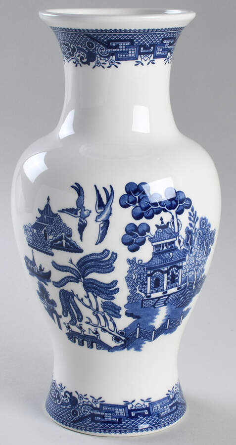 Willow Blue (Georgian Shape) 10" Vase by Churchill-1