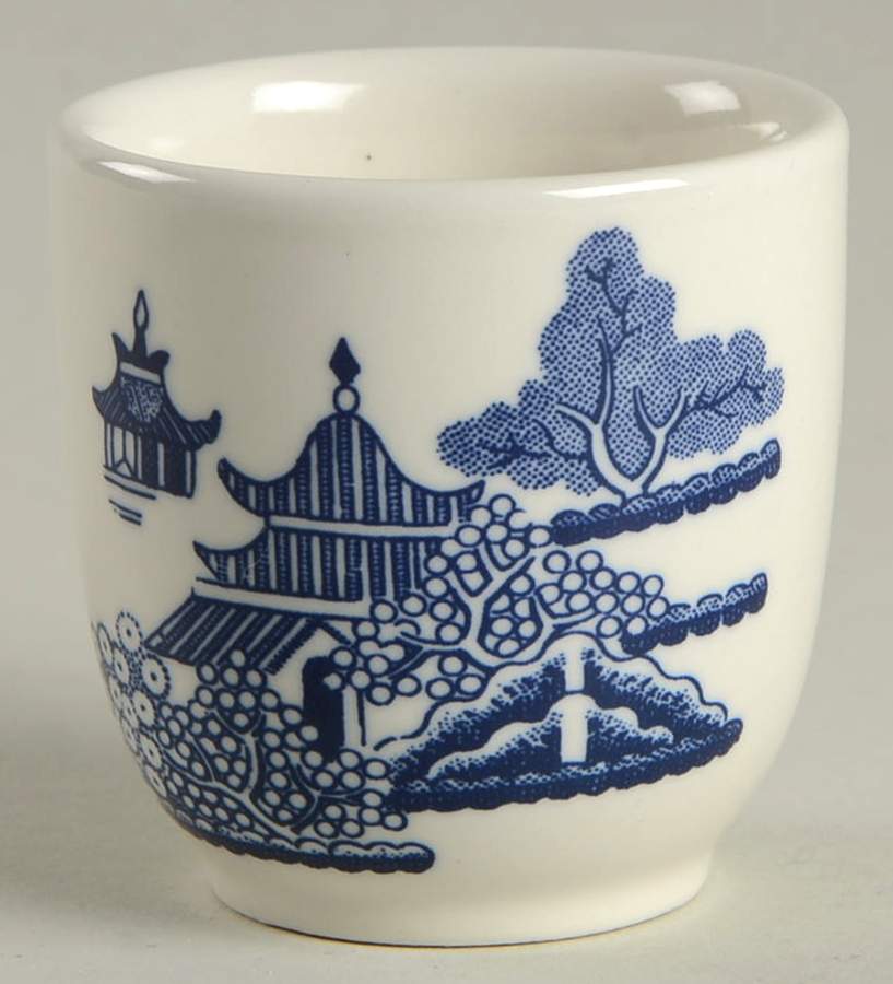 Willow Blue (Georgian Shape) Single Egg Cup by Churchill-1
