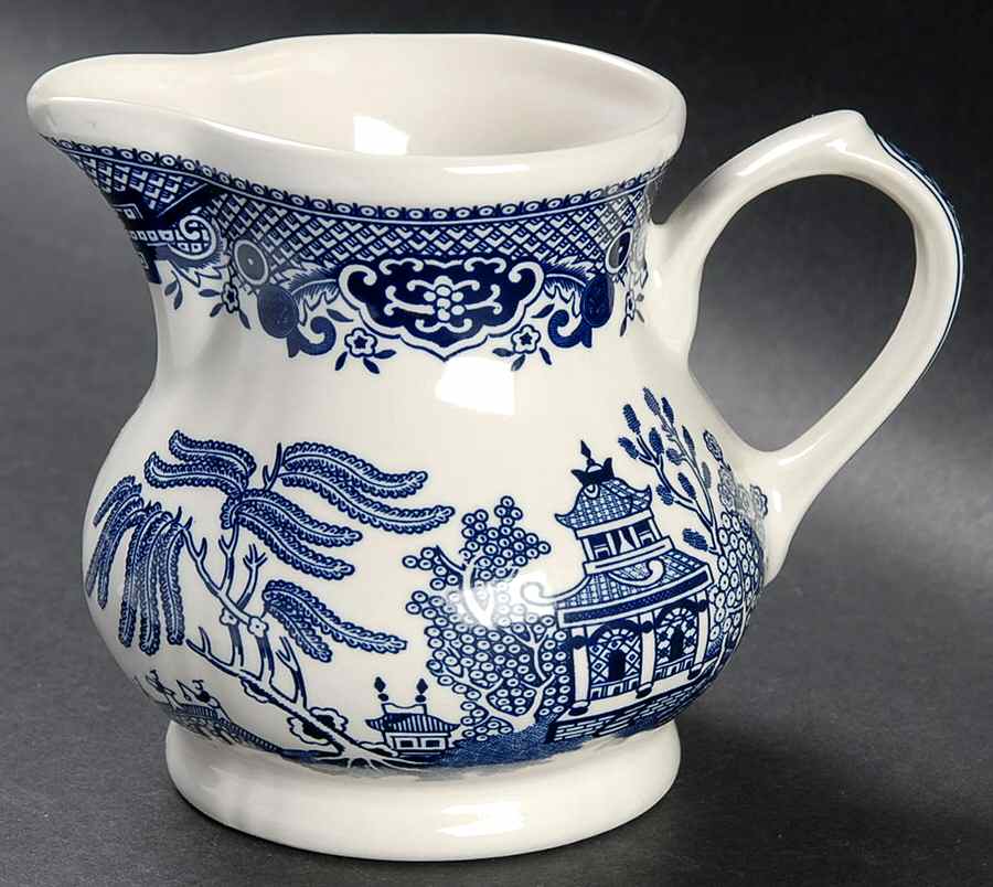 Willow Blue (Georgian Shape) Creamer by Churchill-1