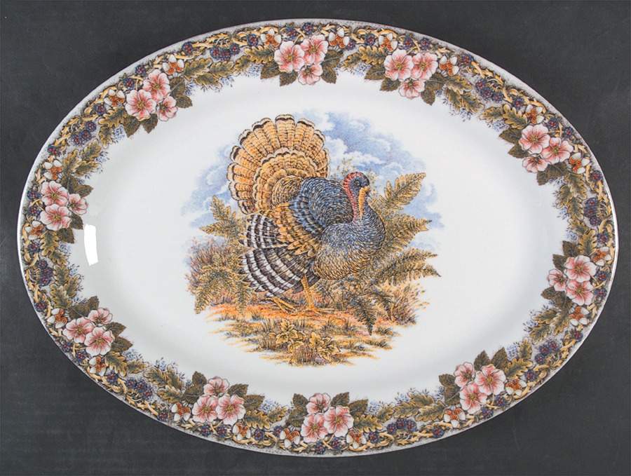 Wildlife Series 17" Oval Serving Platter by Churchill-1