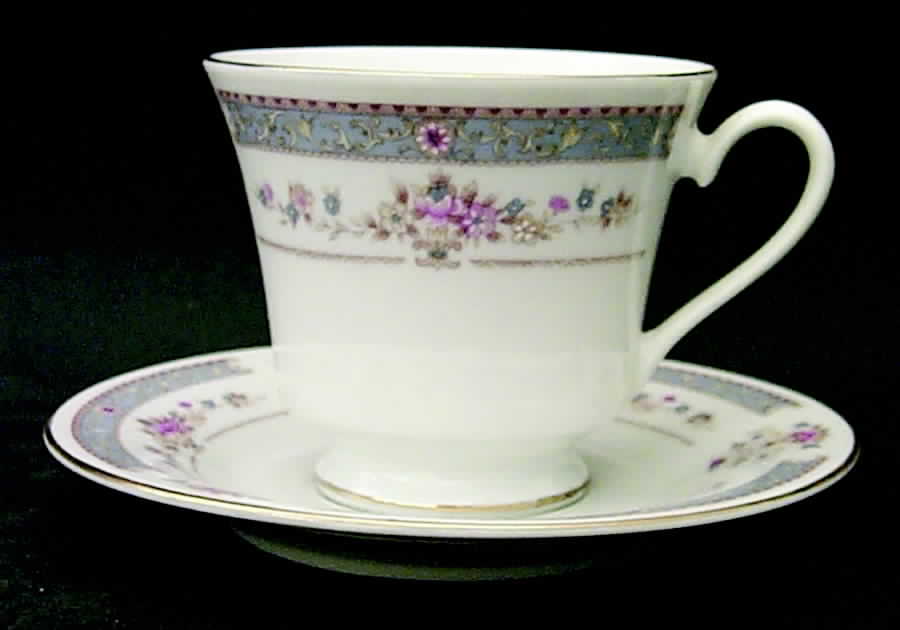 CCN1 (CHINA) Footed Cup & Saucer Set by Crescent (China)-1